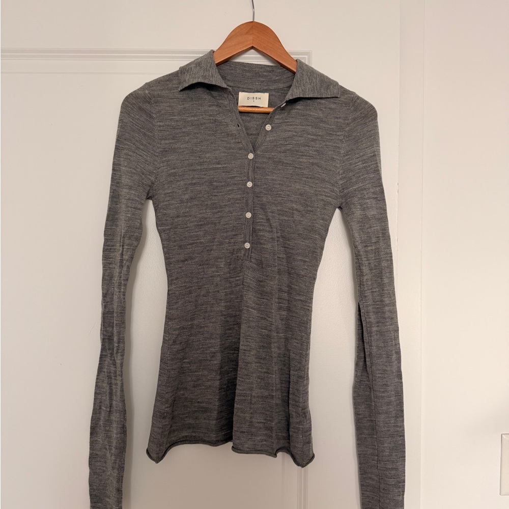 DISSH Wool Polo Long Sleeve